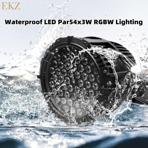 Waterproof High Brightness 54pcs Led Par Can Stage Lighting IP65 Outdoor 54pcs 3W RGB 3In1 LED PAR Light