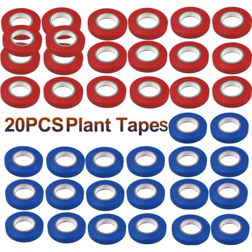 20pcs Plant Branch Tie Ribbon Tape Hand Tying Binding Tapetools Branch Tools for Garden Plant Tying Machine Accessories 98-Feet