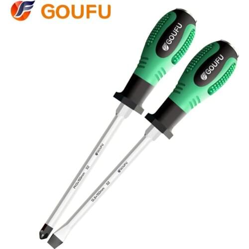 Goufu S2 Alloy Steel Screwdriver Phillips Slotted Magnetic Knockable Screwdrivers Household Hand Tools