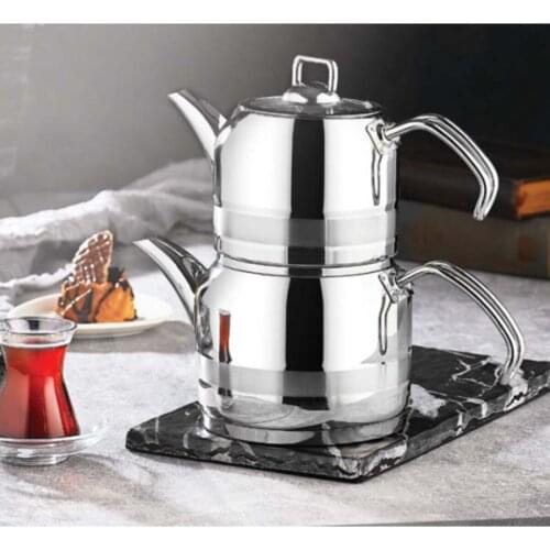 Stainless Steel Mini Size Copper Tea Kettle Outdoor Kitchen Coffee Tea Set Mugs Set Cup Home Garden Beautiful Pots Teaware