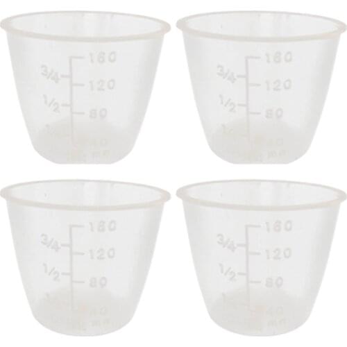 10 Pcs Food Grade Plastic Rice Measuring Cup Rice Cooker Measurement Tools for Dry and Liquid Ingredients (160ml)