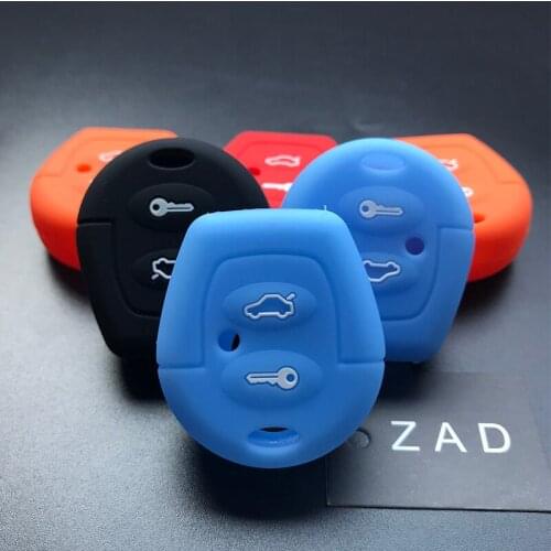 ZAD Silicone car key Case Cover Set for Seat ibiza Altea Leon fr Toledo Cordoba Mii Arosa Supercopa Alhambra Exeo For VW Sharan