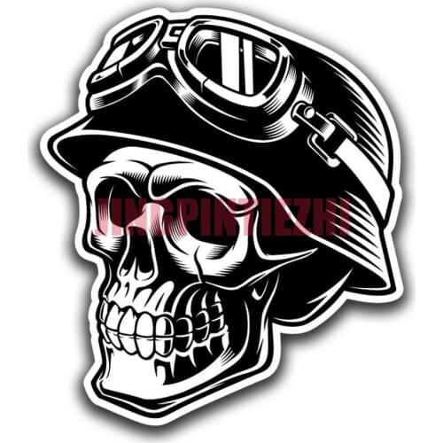 Car Stickers Vinyl Motorcycle Decal Decoration Laptop Skull Biker Personality Car Stickers