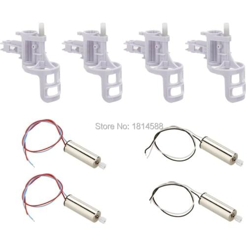Original Syma X5C Parts 2 Pairs Motor + 4pcs Motor Base Cover for SYMA X5C X5C-1 X5 RC Quadcopter