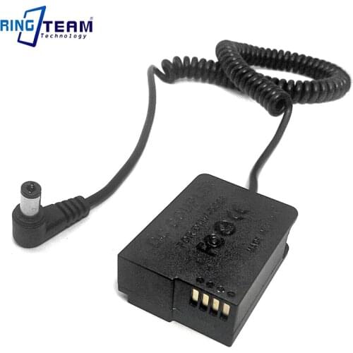 Spiral Cable DC5525 to DMW-DCC8 Dummy Battery for Panasonic Lumix DMC FZ2500 FZ2000 FZ300 G5 G6 G7 GX8 G80 G81 G85 Cameras