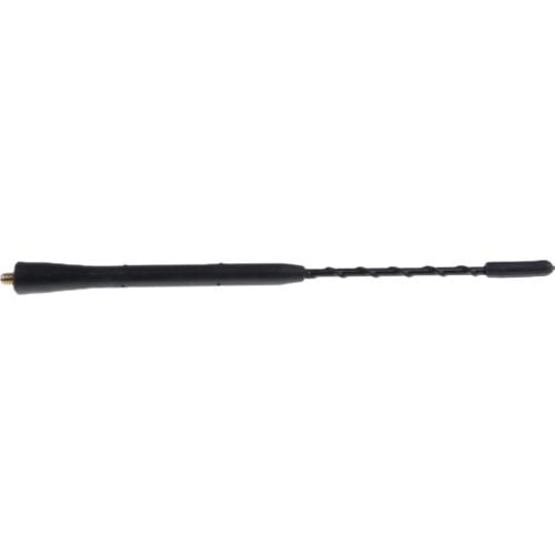 Universal Car Truck 9'' Black Screw-On Stubby Mast AM FM Antenna Aerial