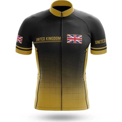 Team United Kingdom ciclismo ropa hombre bicycle shirt summer quick dry breathable short sleeve cycling jersey