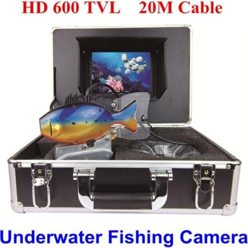 Waterproof Underwater Visual Camera With 2 White LED Lights 7inch LCD Monitor Waterproof Fishing Camera System With DVR