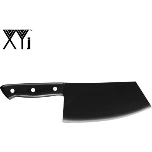 XYj Stainless Steel Handmade Forged Kitchen Cooking Knife Beef Butcher Knife High Quality Sharp Durable Blade Kitchen Accessory
