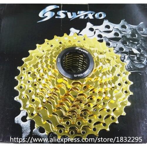 1pcs MTB 9speed bike Cassette flywheel 9 Speed Gold freewheel Mountain Bike casette 11-32T