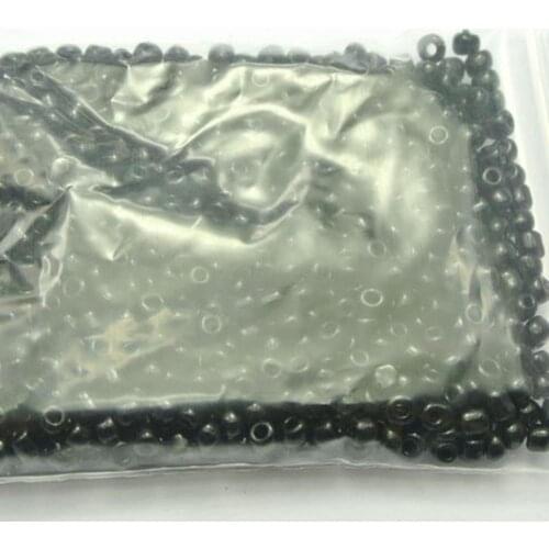 10000 Opaque Black Glass Beads 1.5mm (12/0) + Storage Box