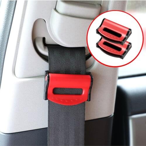 2 Pcs Car Vehicle Seat Belts Clips Safety Adjustable Stopper Buckle for Audi all series Q3 Q5 SQ5 Q7 A1 A3 S3 A4 A4L A6L A7 S6