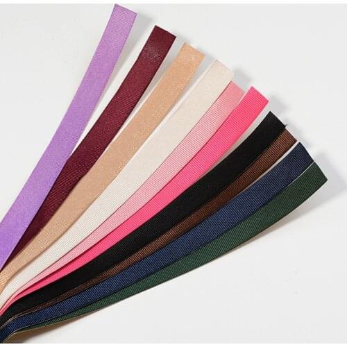 25yards Colorful Adhesive Grosgrain Ribbon Strips as the ends of headband Sticky Tapes Ribbed Band For DIY Hairbands Tips