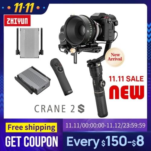 Zhiyun Crane 2S With Transmitter 3-Axis Handheld Gimbal Stabilizer Bluetooth for Canon Sony DSLR Camera Crane2S VS DJI Ronin S2