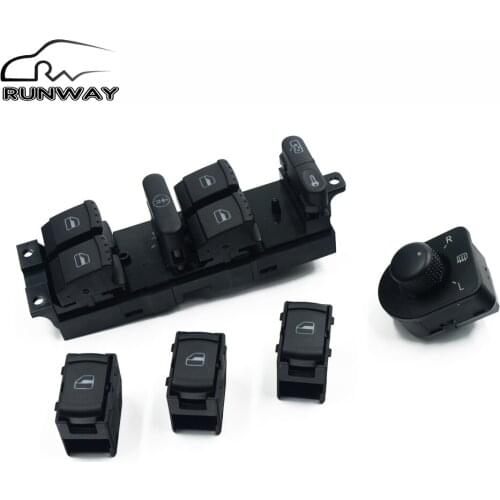 5PCS For Volkswagen VW JETTA GOLF MK4 POLO BORA A4 Passat B5 BEETLE 1J4 959 857D 1J2 959 565F Power Window Mirror Switch Button