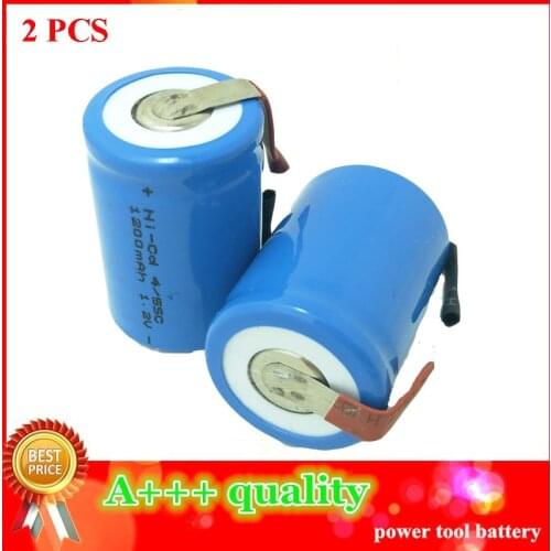4/5SC battery Rechargeable Batteria cell 1.2V 1200mAh 4/5SubC batteries power bank SC accumulator 2 Pack