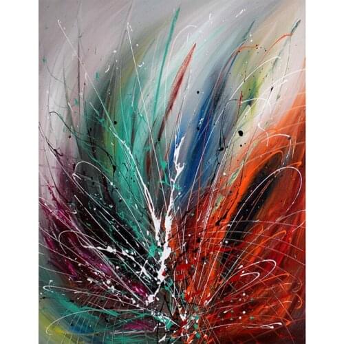 Diamond Painting Full Square round Abstract Line Diamond Embroidery Mosaic Cross Stitch Flower Handmade Gift YG2498