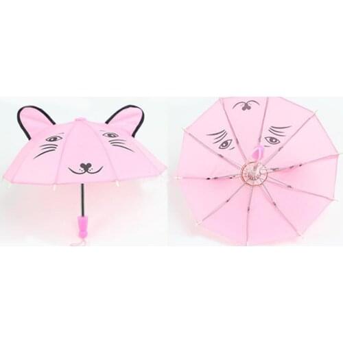 Kids Boy Girls Mini Animal Ears Cartoon Dance Lovely Small Umbrella Toys Gift
