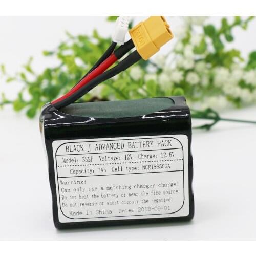 KLUOSI UAV Rechargeable Li-ion Battery 11.1V /12.6V3S2P 12V7Ah Use Single Cell NCR18650GA Combination Suitable for Various Drone