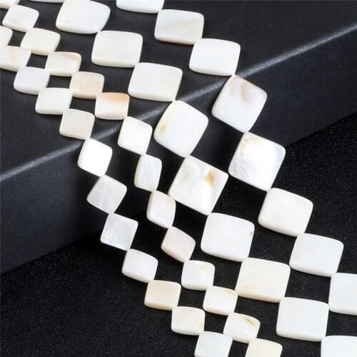 Cube Quadrilateral Loose Beads Handmade DIY Jewelry Natural Freshwater Mother Of Pearl For Making Men/Women Bracelet Necklace
