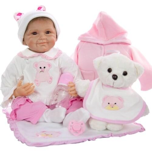 Baby Reborn boy dolls 22"55cm bebes reborn boneca menina silicone reborn baby dolls gift for child
