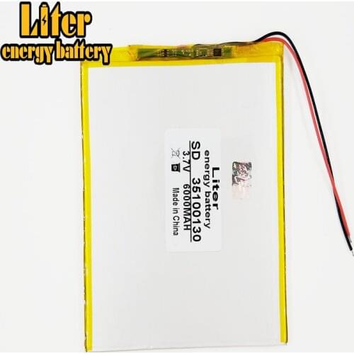3.7V 6000mAH 35100130 Polymer lithium ion battery for for - DNS AirTab DUAL
