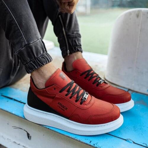 Knack Yüksek Taban Günlük Süet Ayakkabı 040 Turuncu Harika Tasarım Hızlı Kargo Nefes Alabilen Kumaş Tüm Kıyafetlere Uygun