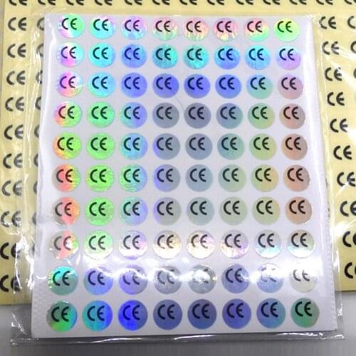 Hologram Sticker CE Certified Sticker Diameter 1cm For Electronic Waterproof Home Lot / 10 Appliances * 80pcs And 10mm T1E8
