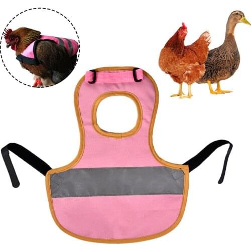 Chicken Clothes Pet Vest Poultry Clothes Hen Saddle Apron Feather Protection Holder For Chicken Duck