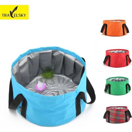 Portable folding basin Wash feet washtub Travel bag can be mounted hot water outdoors bucket free shipping