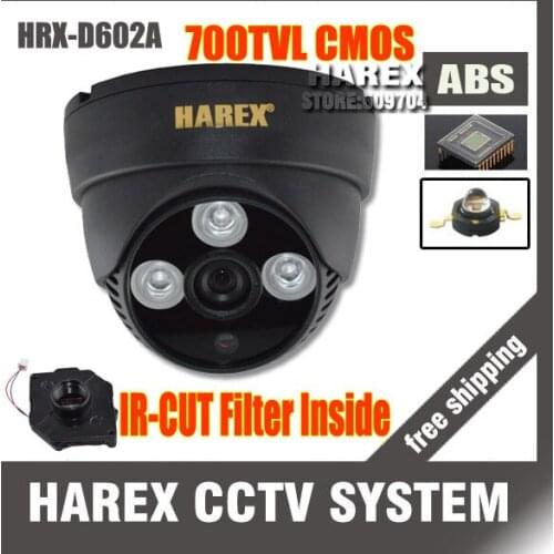 Recommand 700TVL CMOS with IR-CUT Filter Switch Array IR leds indoor dome HD CCTV Camera. free shipping