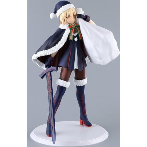 Fate/stay night Mordred black dress Xmas Saber action Figure toys christmas Merry Xmas saber figura T30