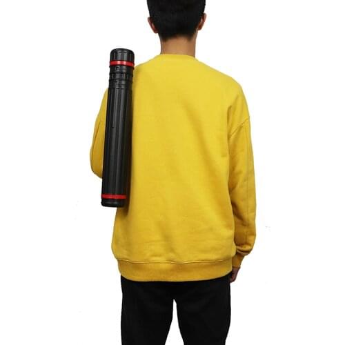 Telescopic Durable Adjustable Plastic Art Drawing Tube Paper Container With Strap Versatile Planners Lightweight Artwork Storage