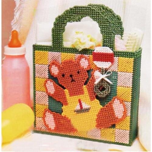 Three-dimensional embroidery 5D cross stitch new female models printed diamond painting thick wool embroidery bear male