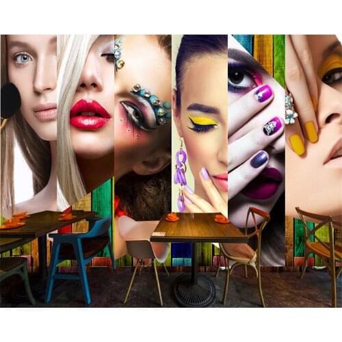 Beibehang High quality creative beautiful sexy waterproof wallpaper retro makeup tooling background wall papel de parede tapety