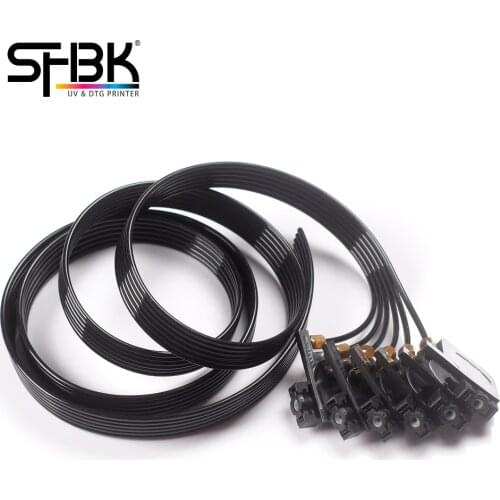 1.5m 6 color uv ink tube hose pipe line with uv square small damper screw nuts oring for For Epson UV R330 L800 L805 L1800 R1390