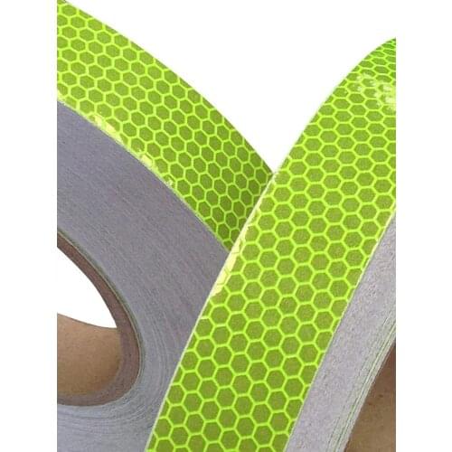 High Intense Lime Reflective Tape Waterproof Warning Tape Reflector Sticker 25 mm X 2.5 M 1pc