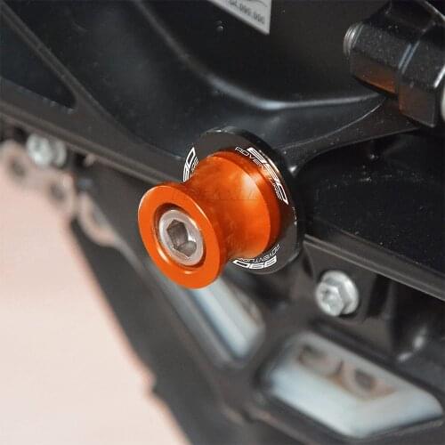 2pcs M10 Motorcycle CNC Swingarm Kickstand Pads For 890 Adventure 890 Adv R 890 Adventure Rally 2021 Spools slider stand screws