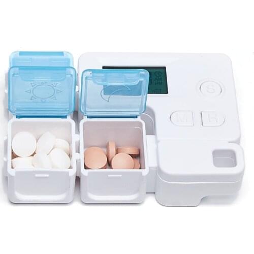 3 Grids Portable Pill Medicine Box Holder Storage Organizer Tablet Container Dispenser For AM PM Portable Pill Box Sort Storage