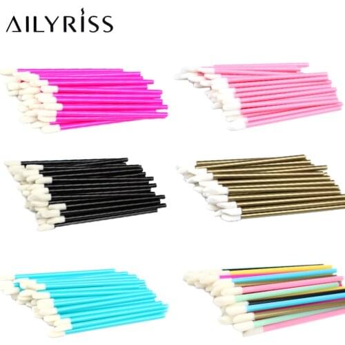 5/50 PCS Disposable Women Makeup Lip Brush Lipstick Lipgloss Wands Eyeshadow Applicator Lip Wands Set Cosmetic Accessories