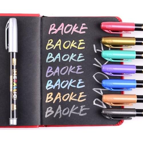 8 Colors Epoxy Resin Drawing Pen Acrylic Paint Highlights Metallic Permanent Marker Graffiti Point Pen