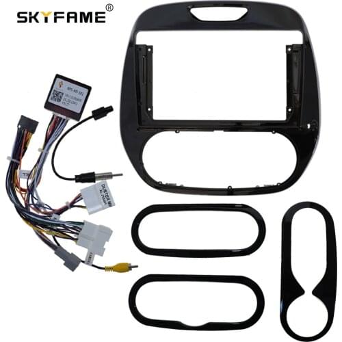 SKYFAME Car frame cable canbus For RENAULT CAPTUR Clio 2014-2018 Big Screen Audio Dash Panel Frame Fascia