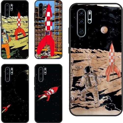 Cartoon Rocket For Huawei P30 Lite P40 P20 Pro Nova 5T P Smart 2019 Case For Honor 20 10 X Lite 8X 9X