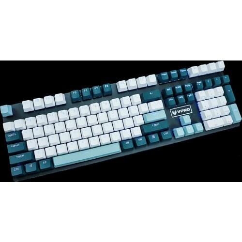 GMK Color Botanical OEM Profile ANSI 108 Key Double Shot Shine Through PBT GK61 Keycaps For Mechanical Keyboard GMMK Keychron 87