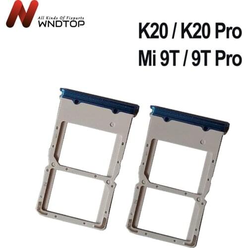 For Xiaomi Mi 9T Pro SIM Card Holder Tray Sim Card Tray Holder Slot Adapter For Redmi K20 Pro SIM Crad tray