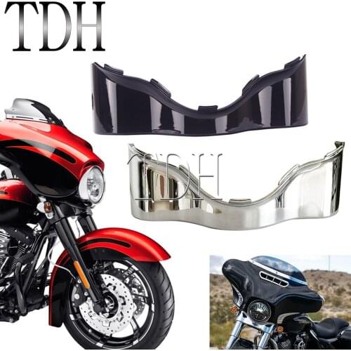 For Harley Touring FLHX FHLT FLH Batwing Lower Trim Skirt Front Fairing Cover CVO Street Glide Ultra Limited Classic 2014-Up