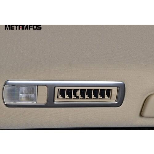 For Toyota Highlander 2015-2018 2019 Matte Rear Reading Light Lamp Cover Trim Decoration Frame Interior Accessories Car Styling