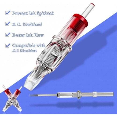 20PCS Tattoo Needles Cartridge Disposable Tattoo Cartridge Needles Round Liner Shader Magnum for Tattooing, Tattoo Machine