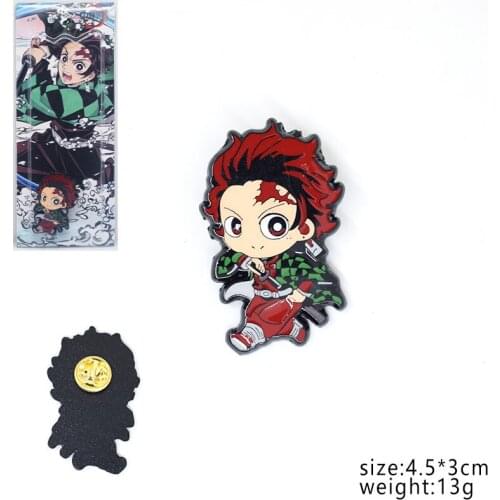 Kimetsu no Yaiba Fashion Anime Brooches Decoration Pin Cartoon Brooch Badge Bag Pins Unisex Gifts New