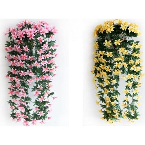 Creative DIY Artificial wall flowers lily for Houseware Decor Romantic Wedding Party Flowers Wreaths wholesale 2016 spring
